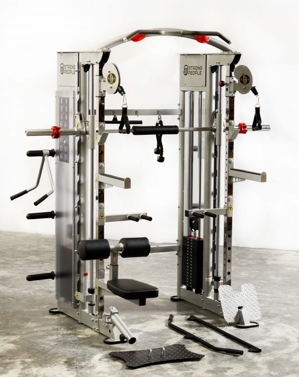 Силовой комплекс на базе Машины Смита StrongPeople MS80 Silver