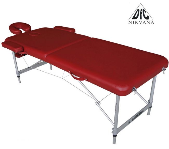 Складной массажный стол DFC Nirvana Elegant Luxe Wine (бордовый)
