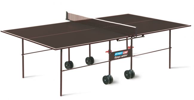 Теннисный стол влагостойкий Start Line Olympic Outdoor с сеткой